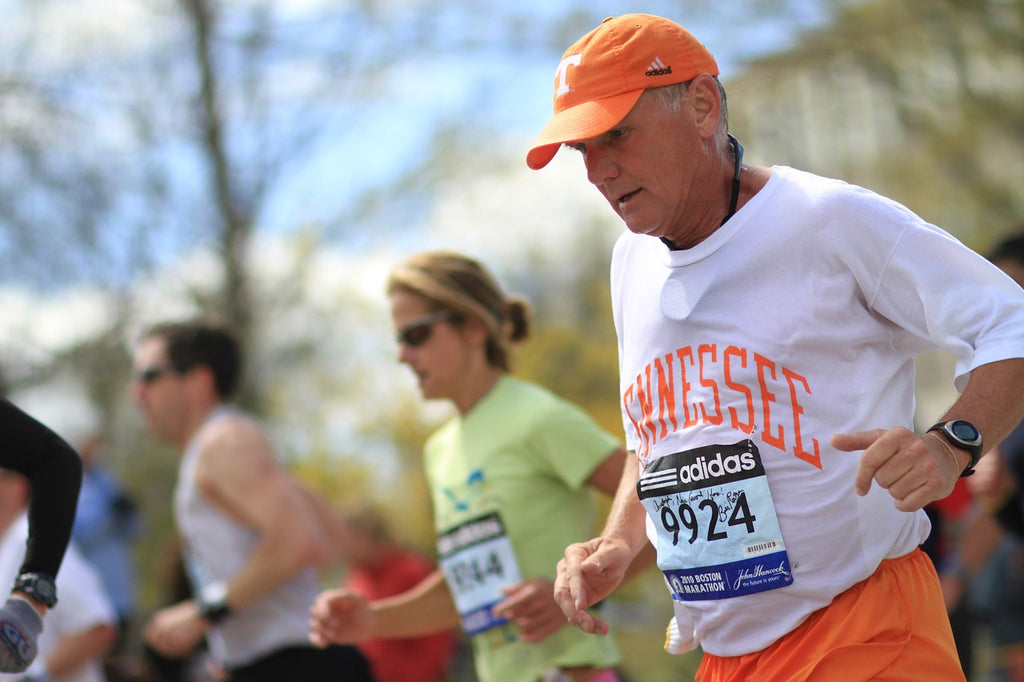 Senior mensen aan het hardlopen