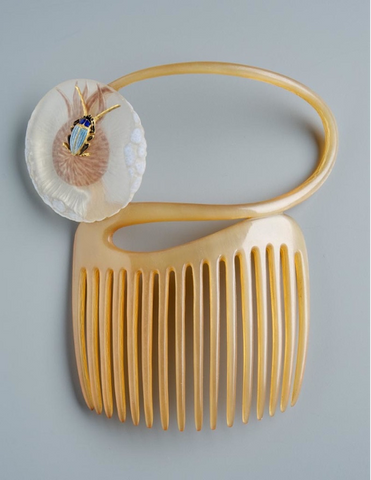 horn hair comb