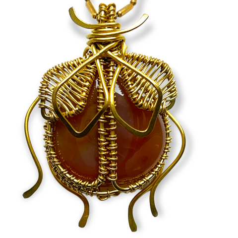 Agate "love bug" pendant from Sundara Joon