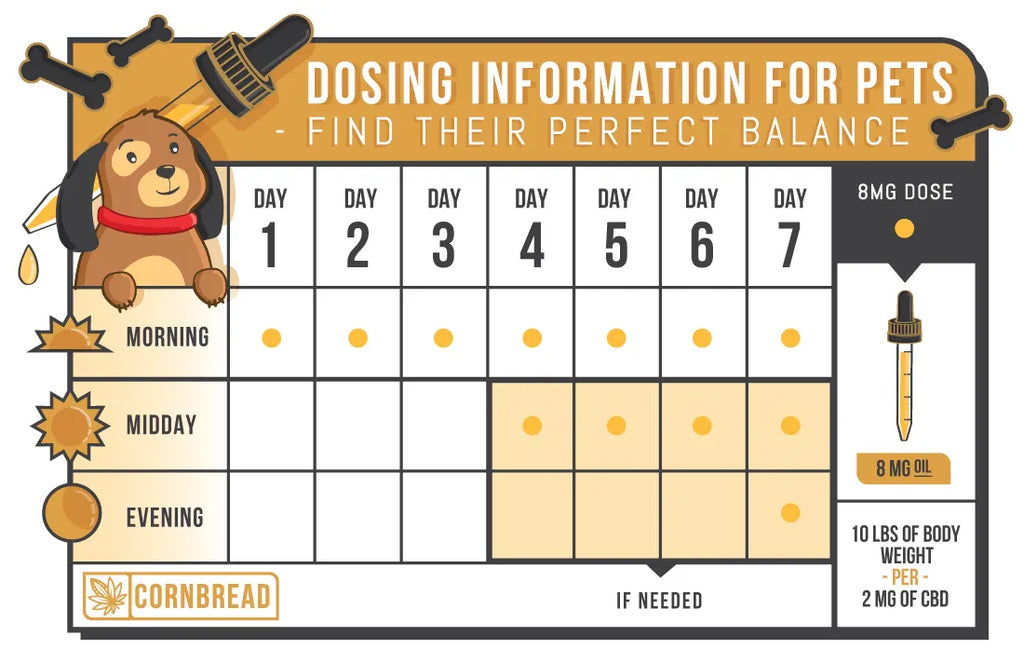 cbd dosage infographic for dogs