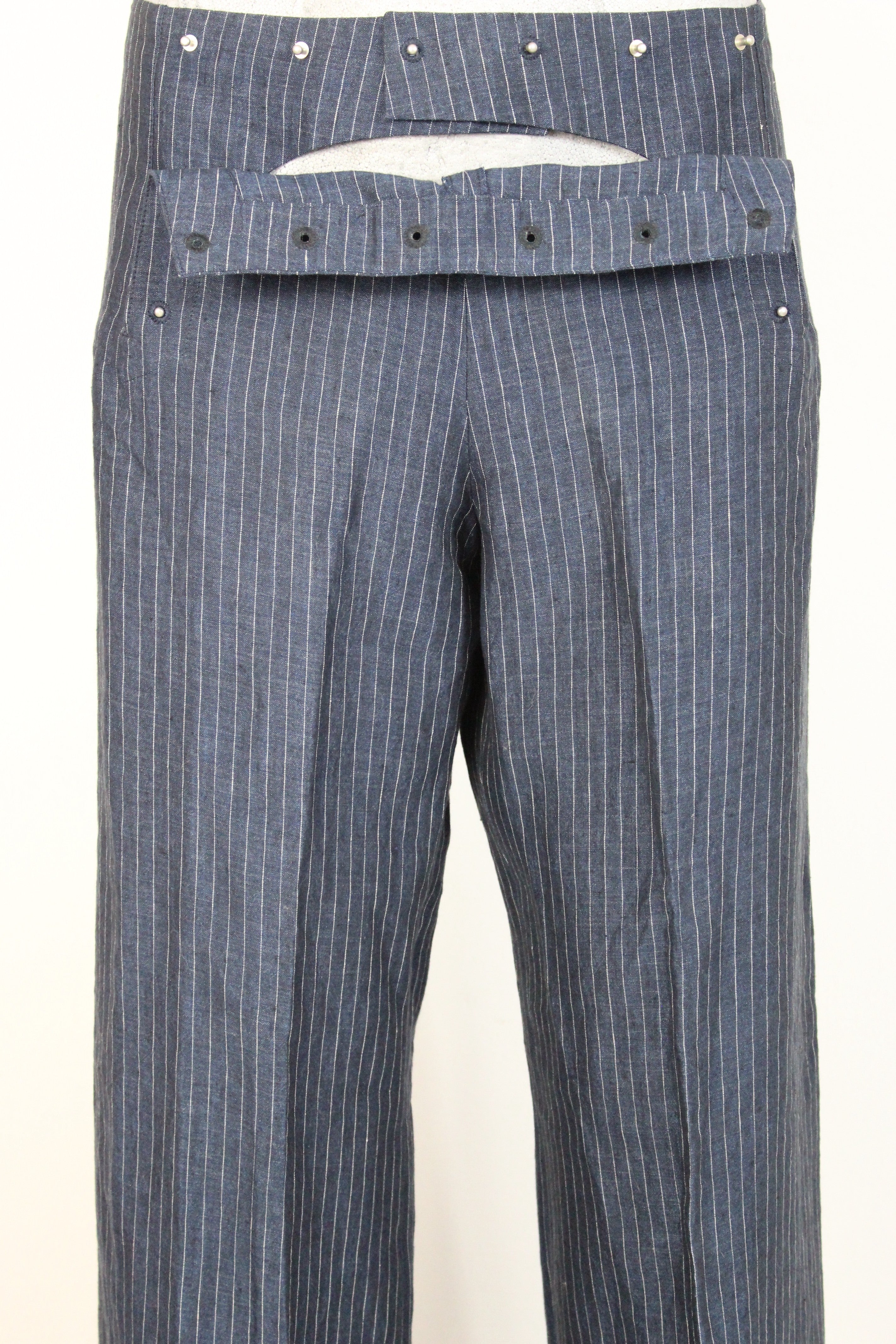 Jean Paul Gaultier Vintage 90s Blue Striped Pants | Dedè Couture