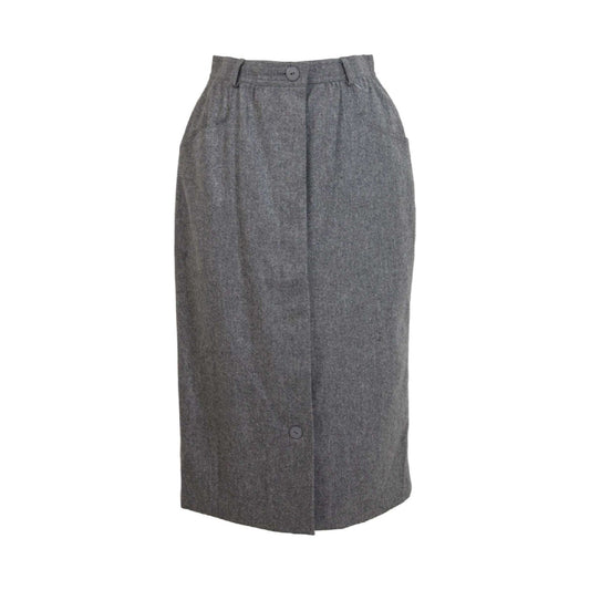Escada Wool Gray Vintage Skirt  Dede Couture – Dedè Couture