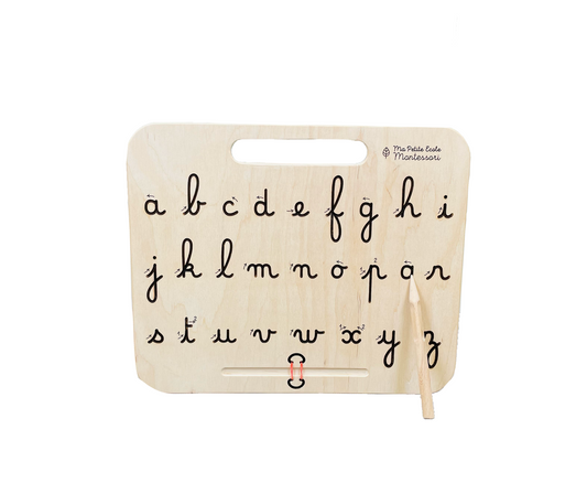 Tablette écriture majuscules cursives m