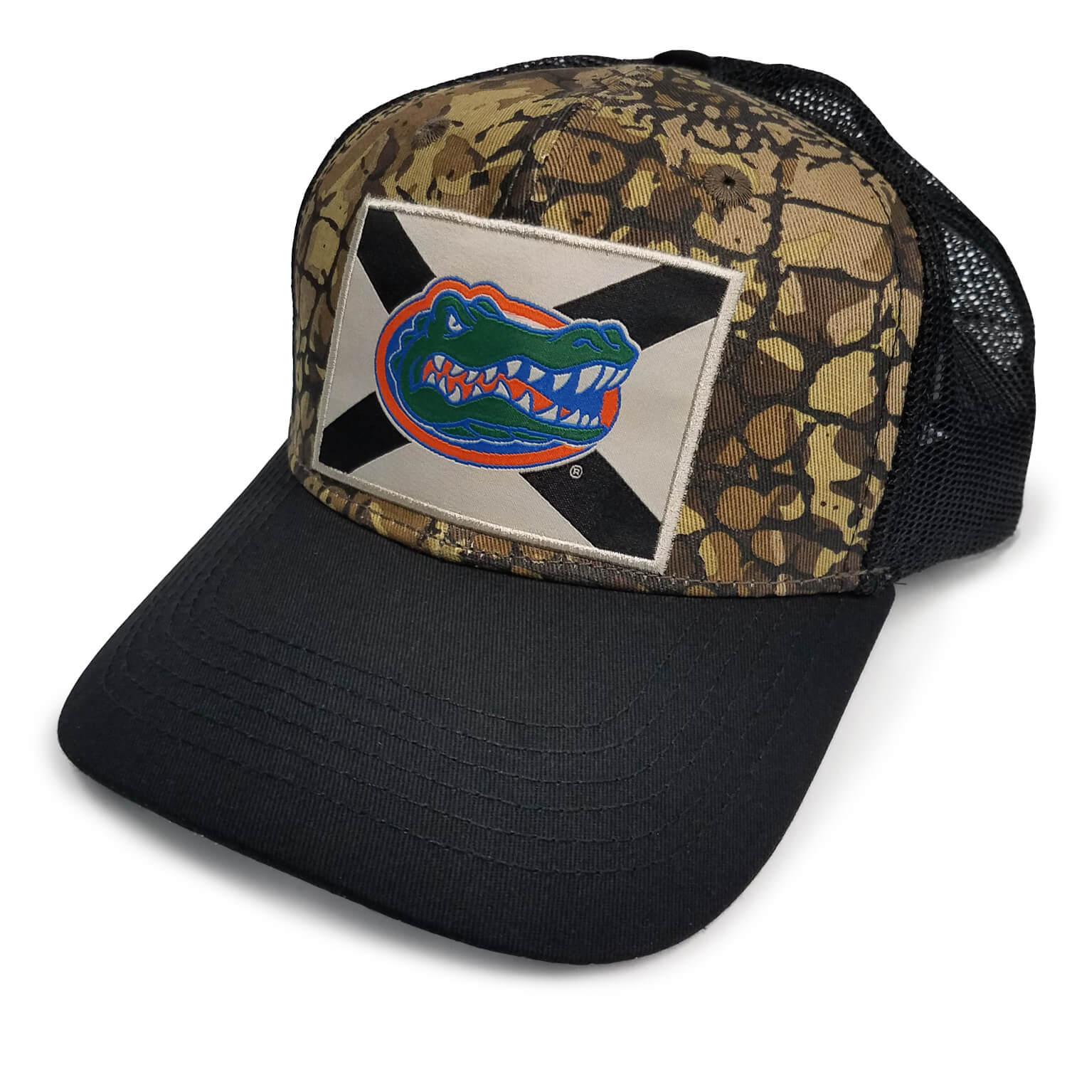 Trucker Hat Baseball Cap Gator Florida Swamp Embroidery Cotton Dad