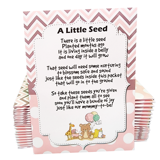 Oh Baby, Shower Seed Packet Party Favors, Non GMO