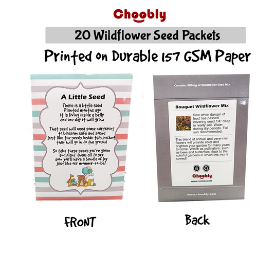 Mommy to Bee Seed Packets  Girl or Boy Baby Shower Favors for Guests –  Choobly