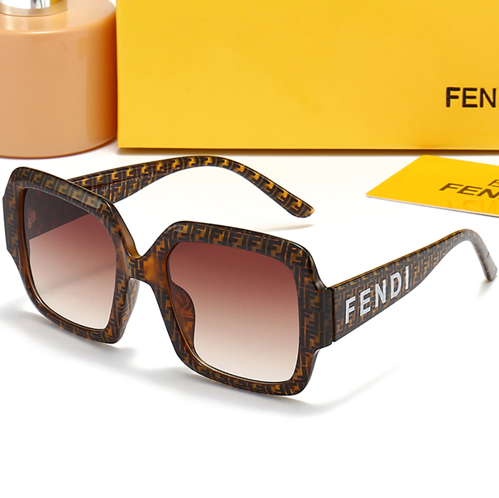 FENDI FF lettered logo Women's men's temperament glasses casual sunglasses