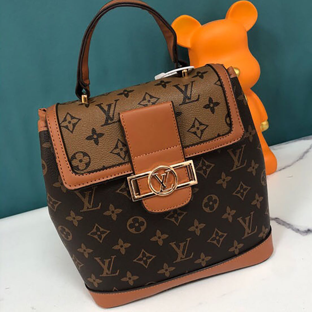 LV Louis vuitton Hot Sale Letter Printing Women's Shopping Backpack Schoolbag Daypack