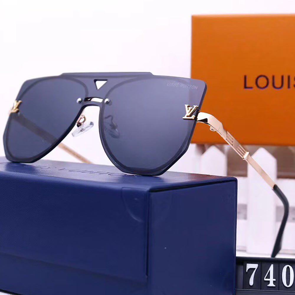LV Louis vuitton Couples Large Frame Casual Glasses Beach Sungla