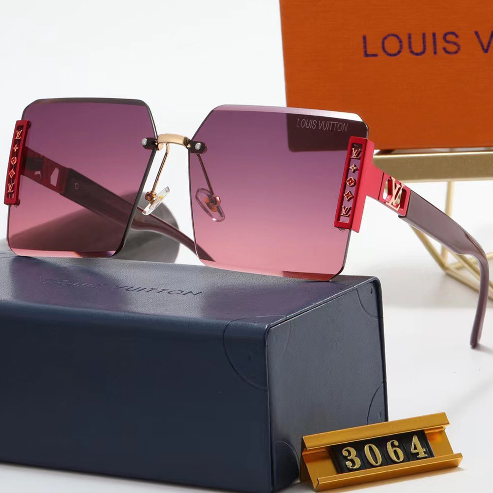 LV Louis Vuitton sells monograph logo men's and women's glasses Casual beach sunglasses