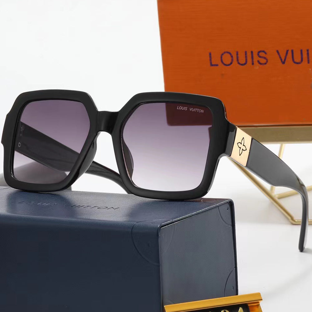 LV Louis vuitton Couples Large Frame Casual Glasses Beach Sunglasses