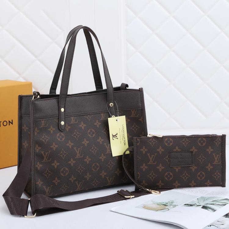 Louis Vuitton LV Hot Two-piece Set Classic Tote Bag Shopping Bag Fashion Ladies Handbag Shoulder Mes