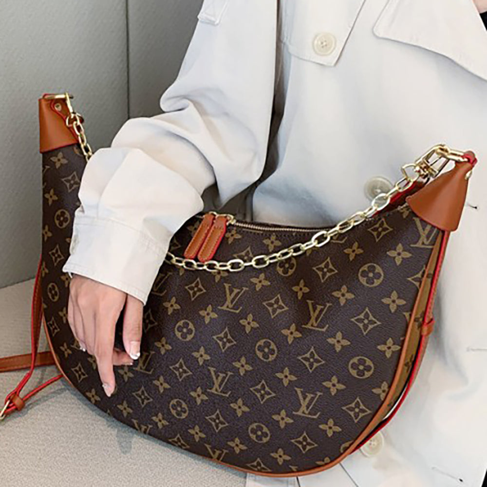 LV Louis vuitton Classic Alphabet Print Women's Shopping Single Shoulder Bag Crossbody Bag Handb