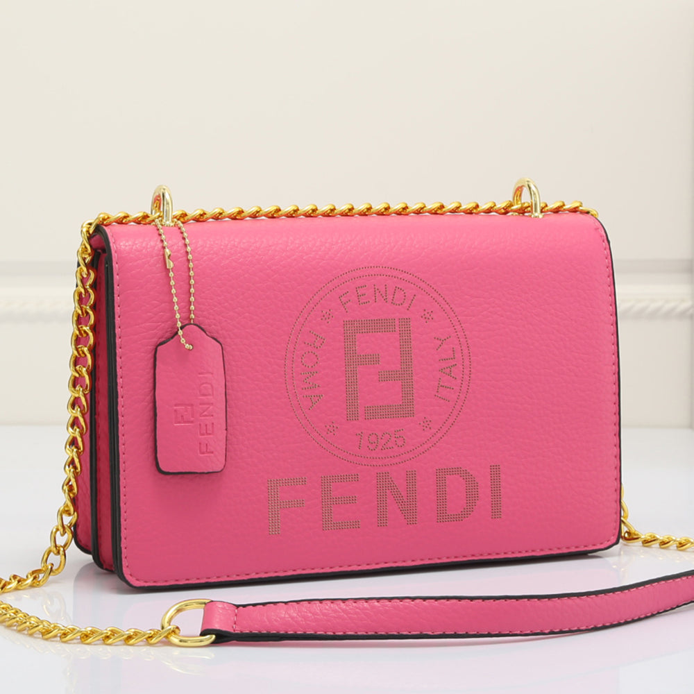 FENDI FF letter-printed women's shopping flip shoulder bag messenger bag