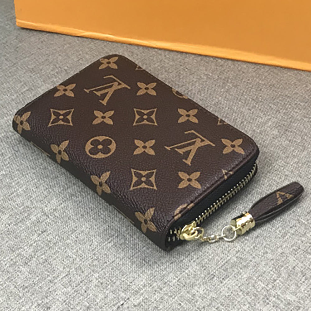 LV Louis vuitton Hot Sale Letter Printing Women's Zipper Wallet Handbag