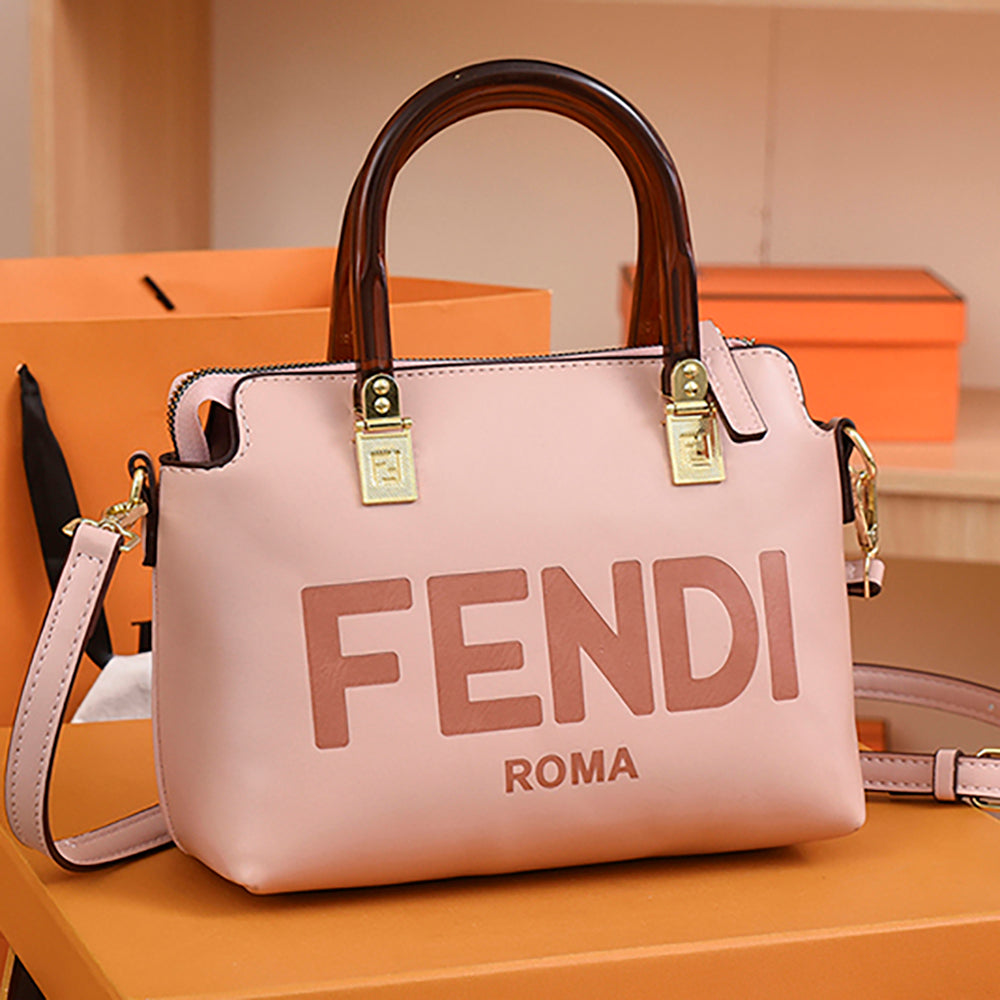 FENDI FF lettered printing women's shopping handbag shoulder bag messenger bag