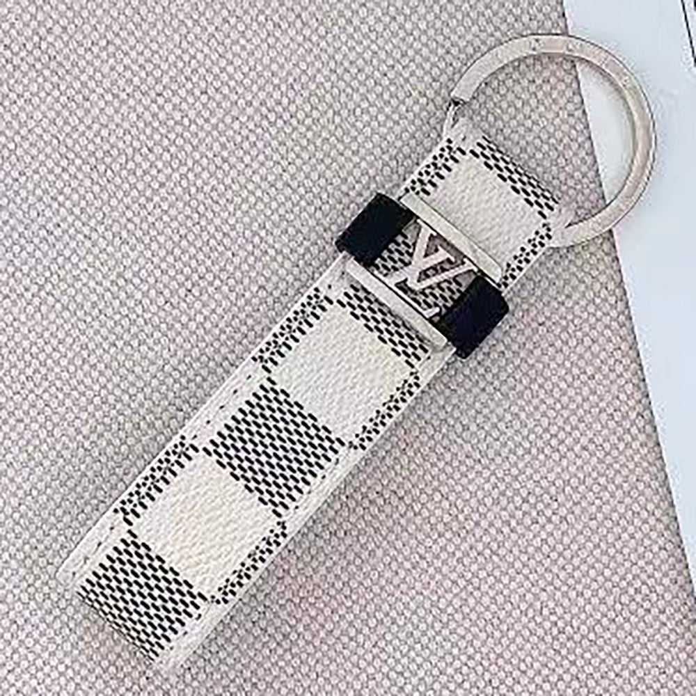 LV Louis vuitton lettered printing women's men's key chain pendant