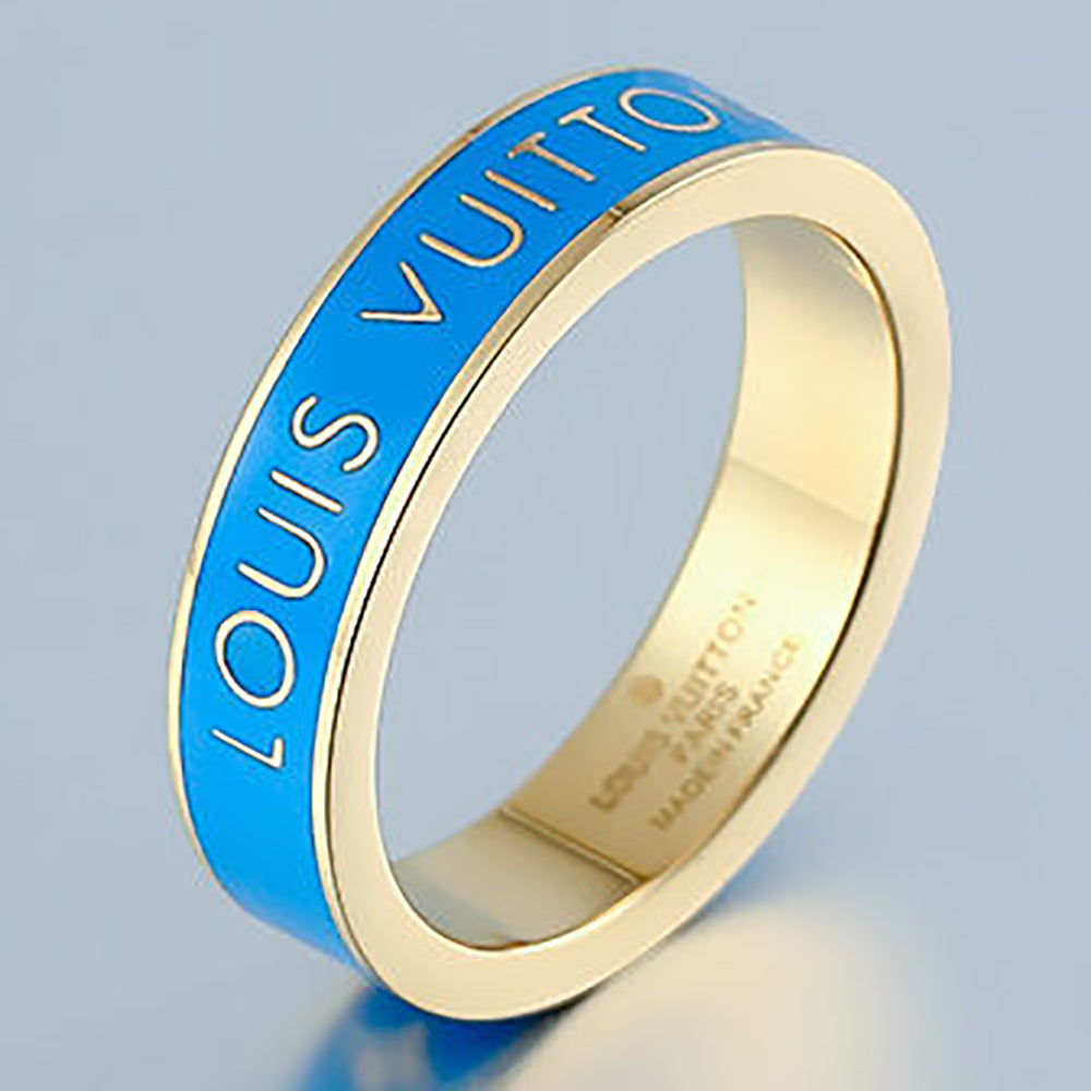 LV LOUIS VUITTON letters printing lovers LOVE ring