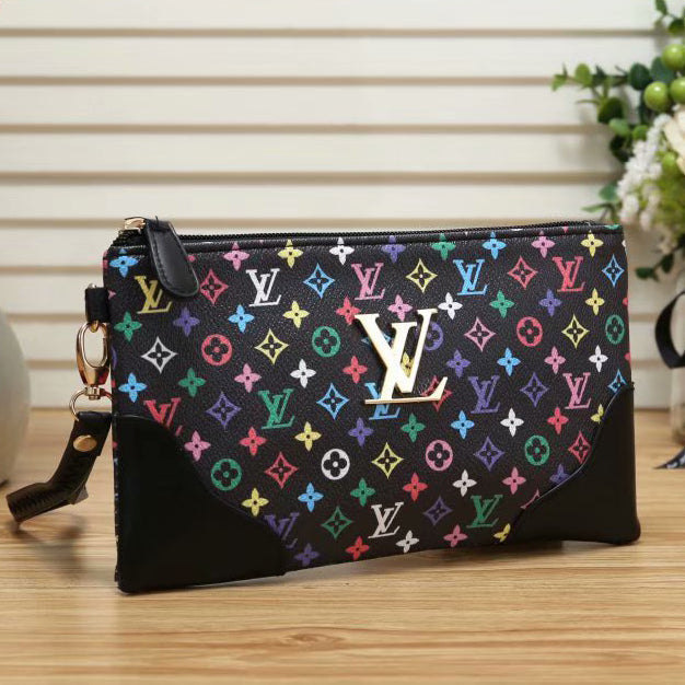 LV Louis Vuitton Clutch Bag Wristlet Wallet Purse