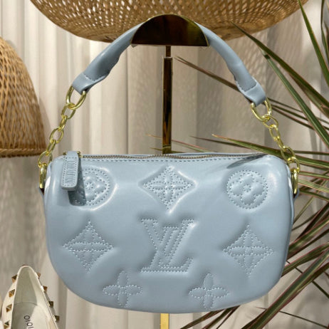 LV Louis Vuitton Women Leather Crossbody Satchel Shoulder Bag