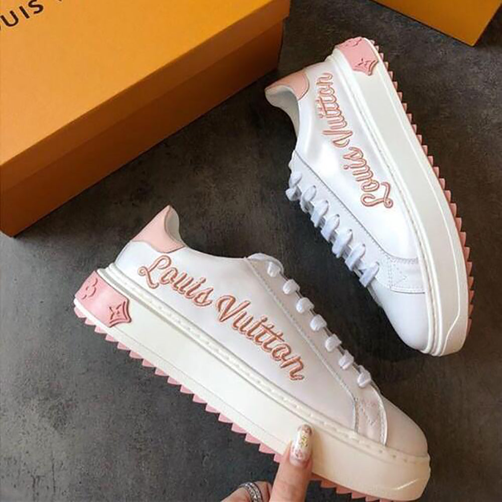 LV Louis Vuitton Selling Embroidered Letter Logo Ladies Platform