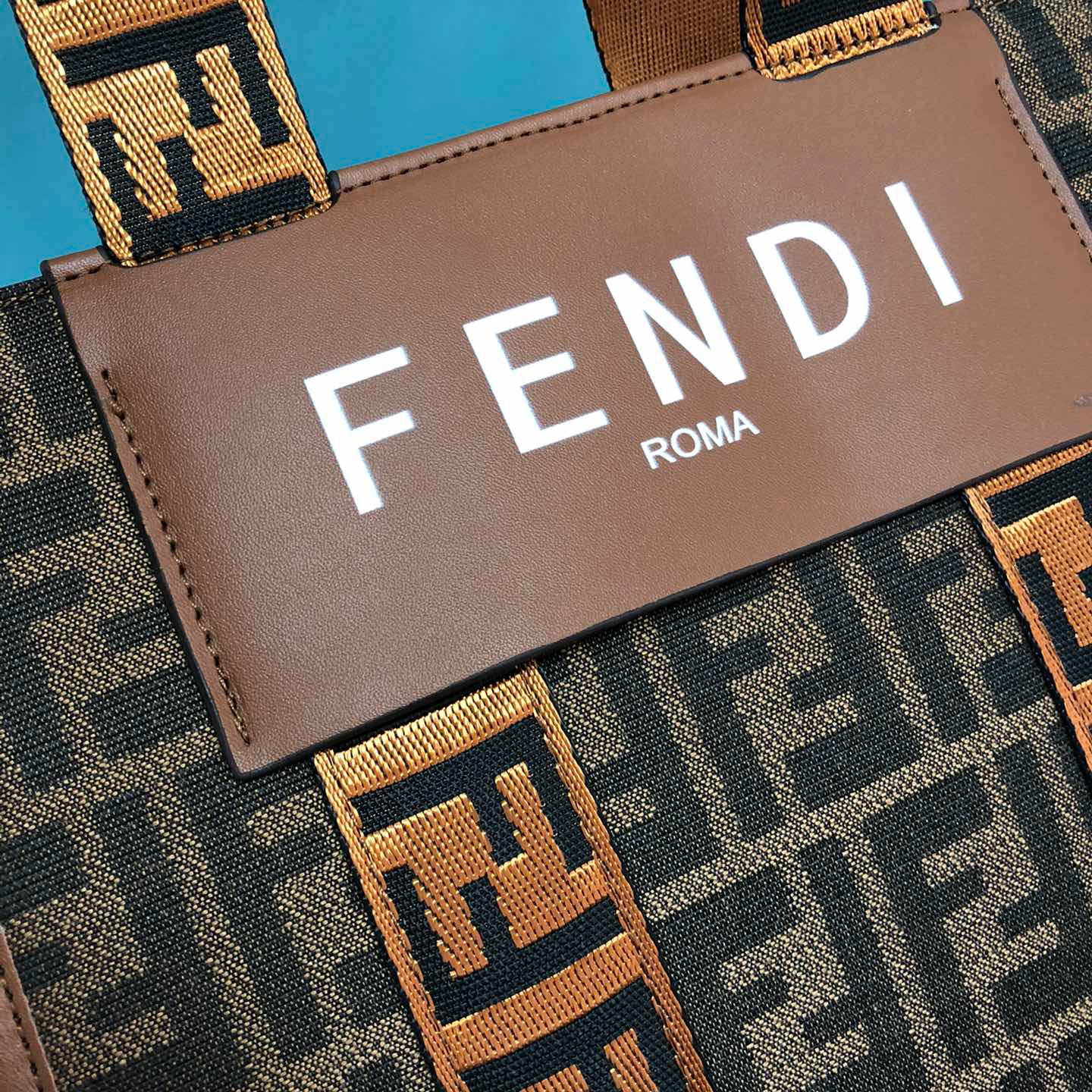 FENDI FF retro letter-printed women's shopping handbag shoul