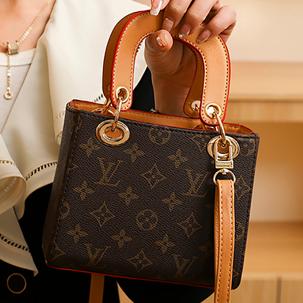 LV Louis Vuitton Letter Plaid Print Ladies Shopping Tote Bag Shoulder Bag Crossbody Bag