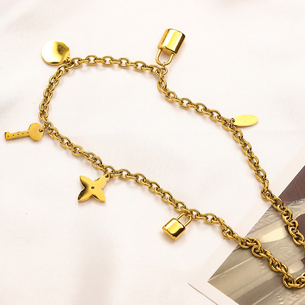 LV Louis Vuitton New Women's Jewelry Bracelet Necklace