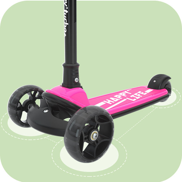 Besrey Kick Scooter for Kids Age 3-10, Foldable 3 Wheels Toddlers Scooter  with LED Light & Adjustable Height, Best Gift for Boys Girls Outdoor  Activities, Black 