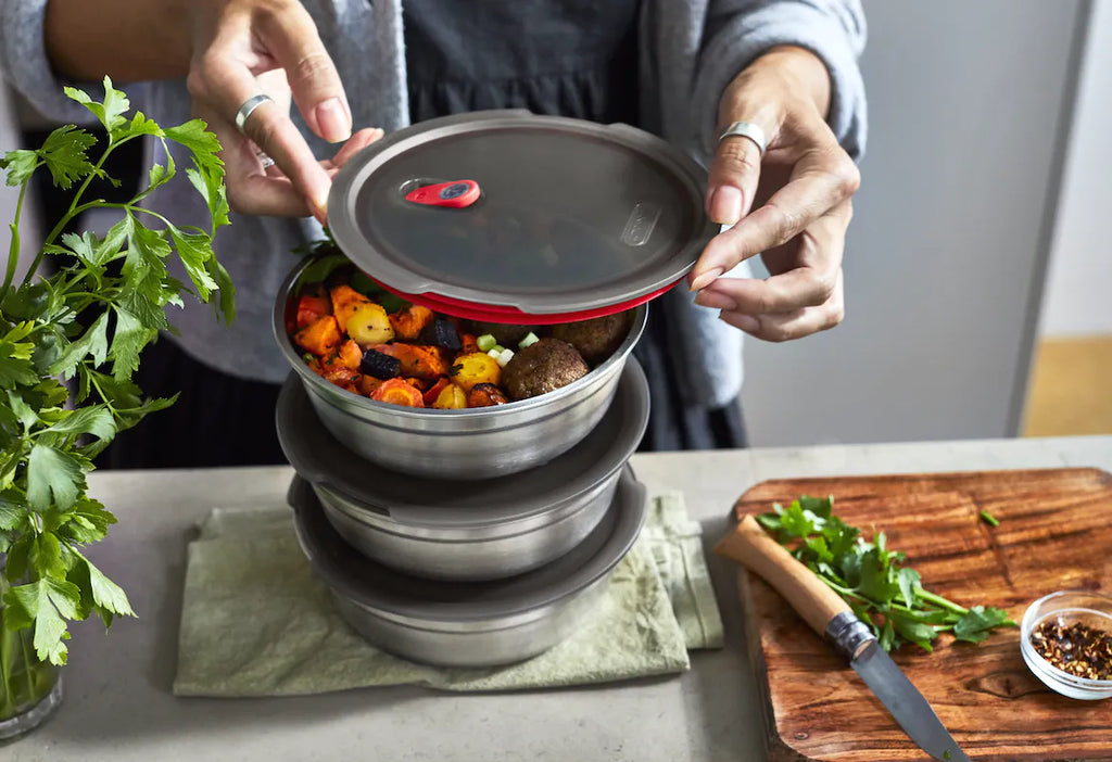 Black+Blum, Stainless Steel Meal Prep Food Bowl Set Of 3