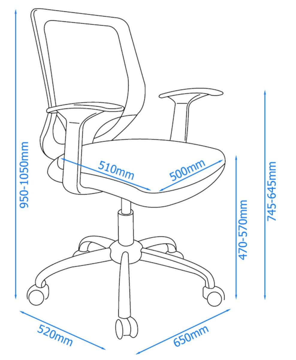 Atlanta Mesh Back Operators Office Chair Black