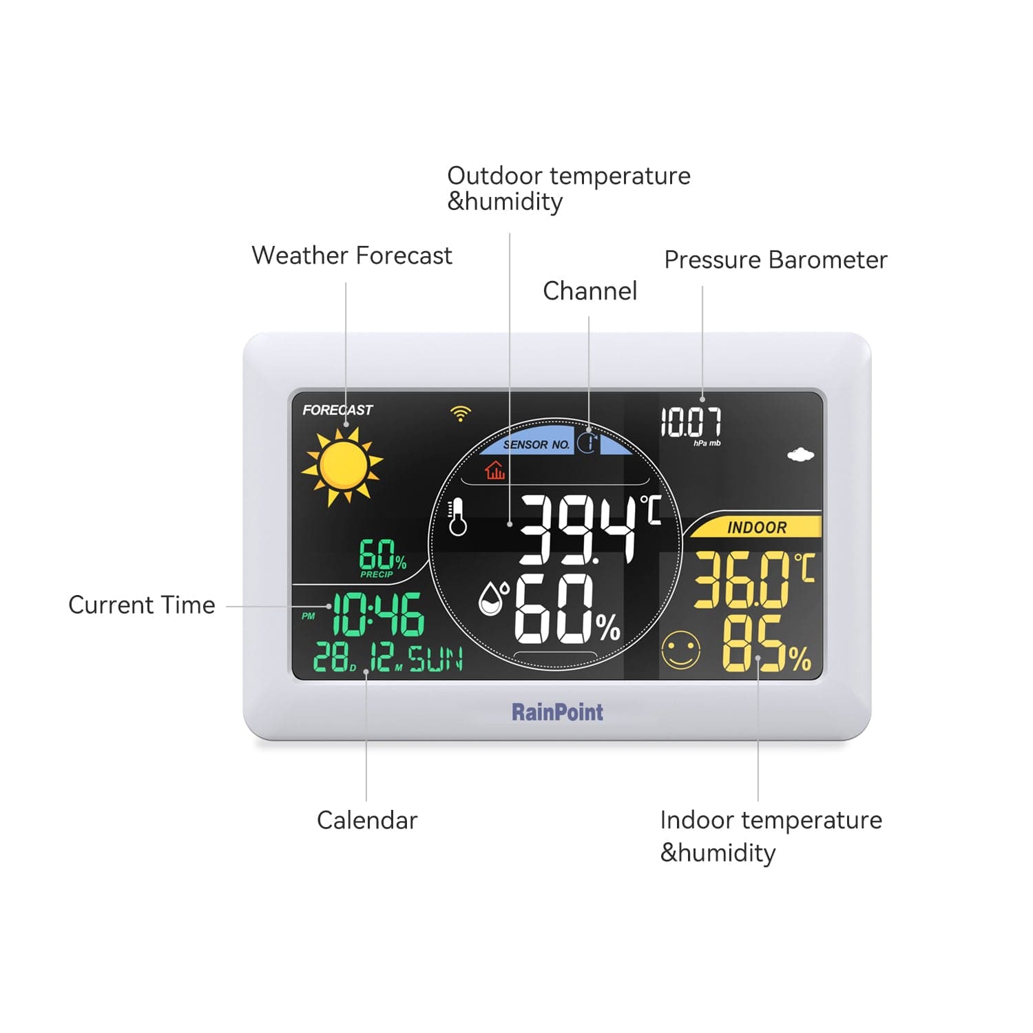 Smart + Pool Thermometer Model No: HCS528+HCS015 – RainPoint