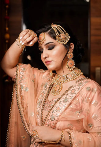 Hd bridal makeup /bridal lehenga/bridal jwellery - Red golden touch wid  smokey eyes | Facebook