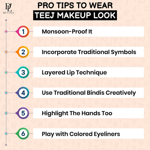 Pro tips for teej makeup look