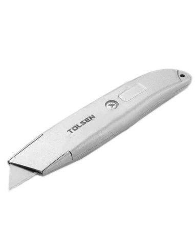 A silver utility knife from Tolsen