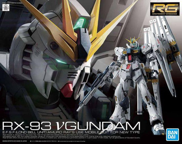 3MF file Real Grade RX-93 HI NU V2 Gundam Stand with weapons stand