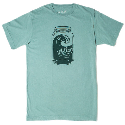 Wellen Surf Stay Salty T-Shirt (Moss) – Groundswell Supply