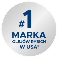 Marka Nr 1 w USA wśród producentów olejów rybich