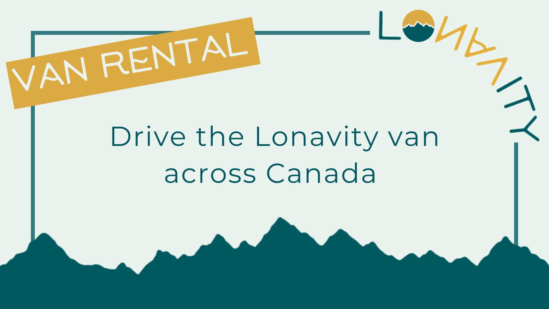 LONAVITY - Rent the van to traval across Canada