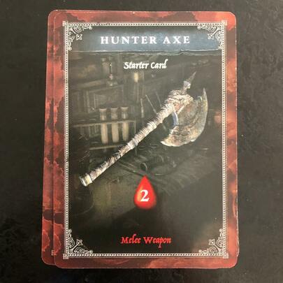 hunter axe card from bloodborne the card game