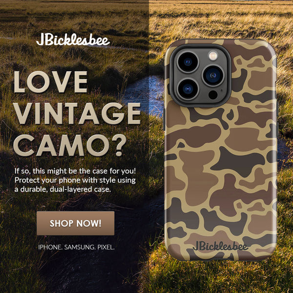 vintage duck camo phone case