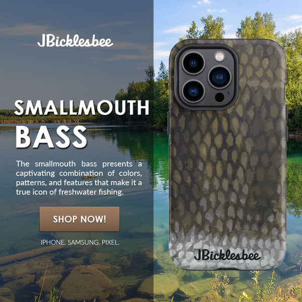 smallmouth bass phone case ad