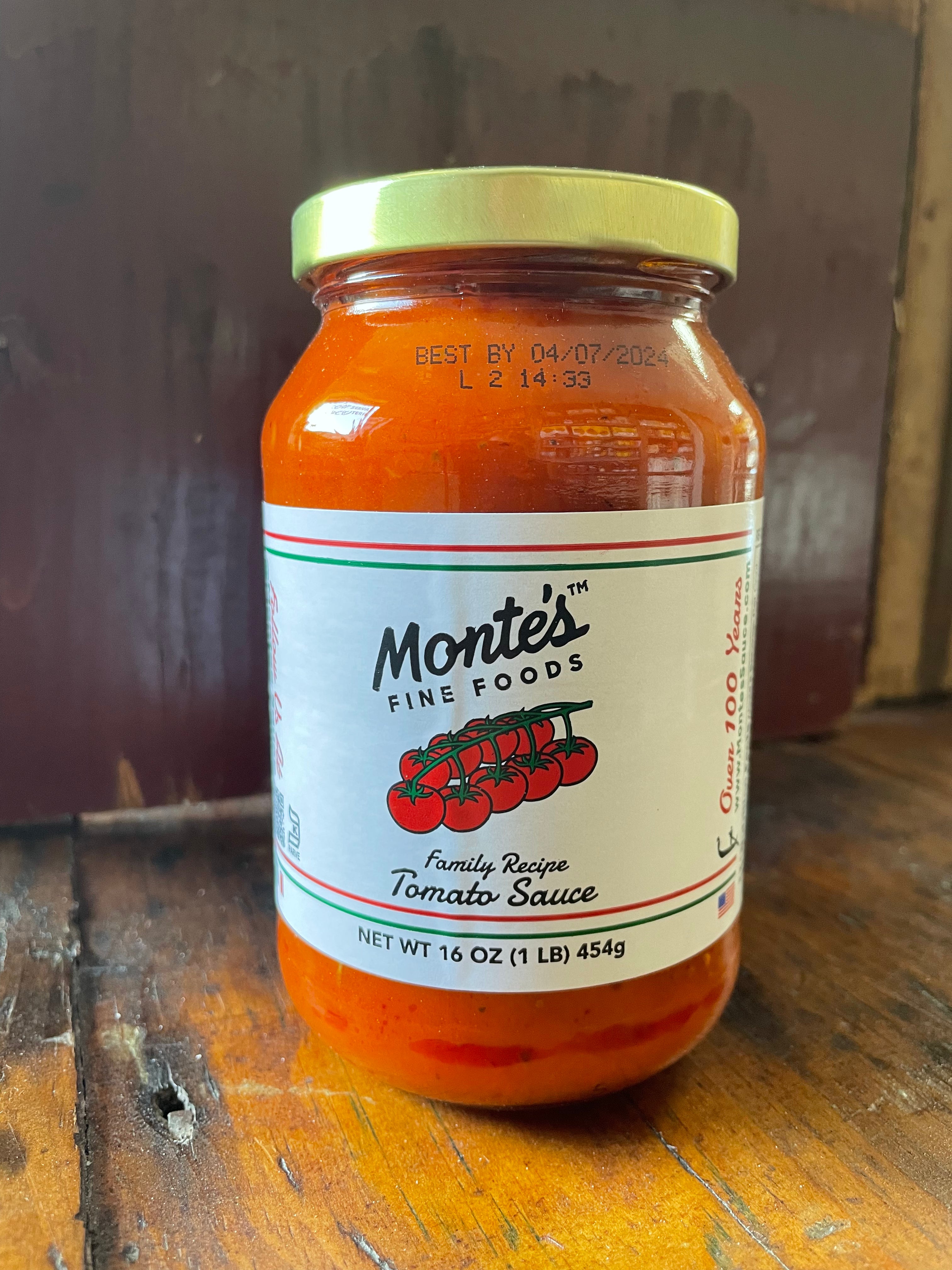 Monte's Original Family Recipe Tomato Sauce