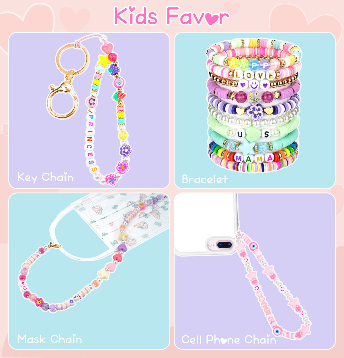 Kids Clay Bead Bracelet Stack​, Projects