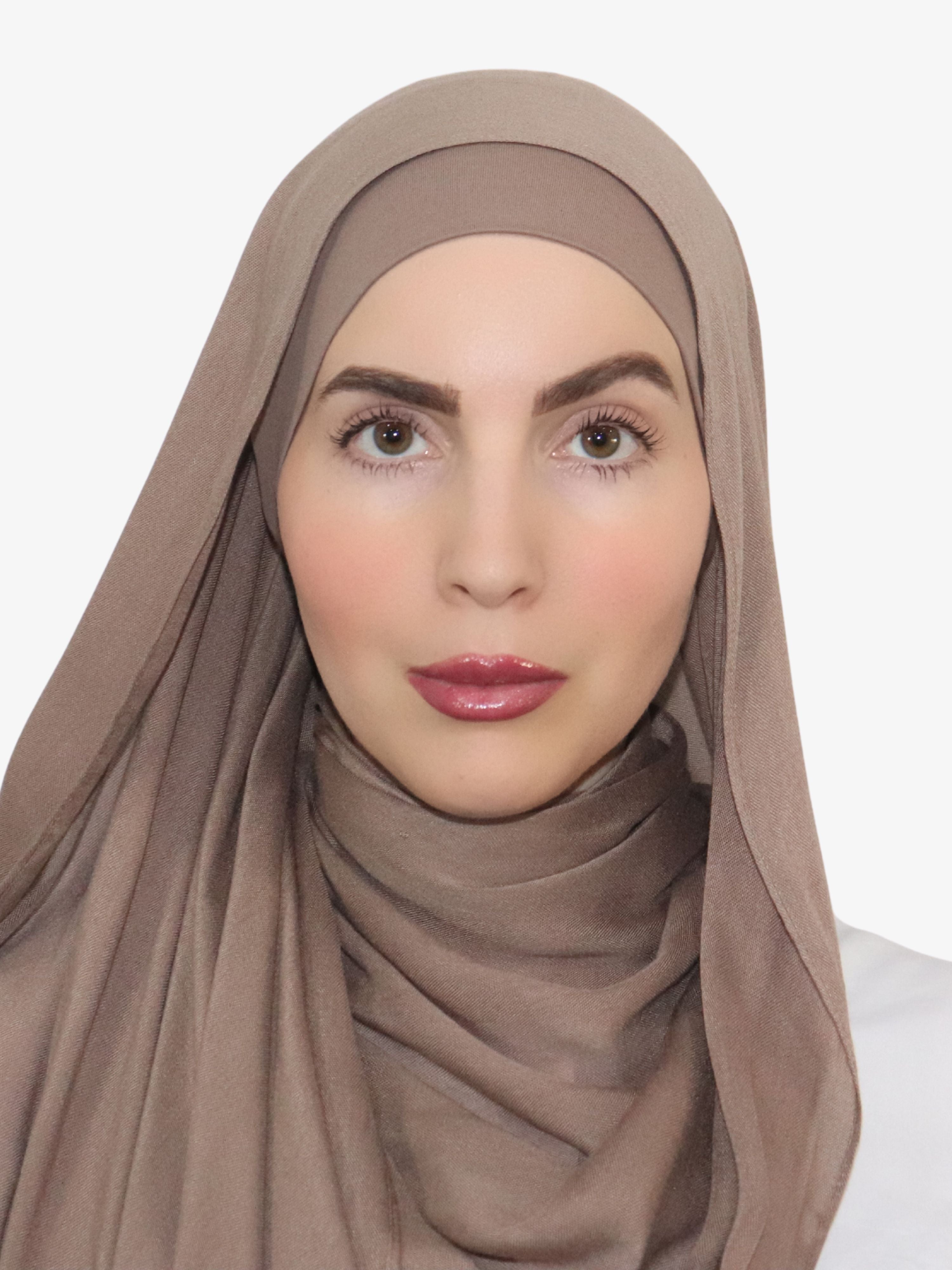 Twin Veil Premium Matching Jersey Hijab Set - Very Berry