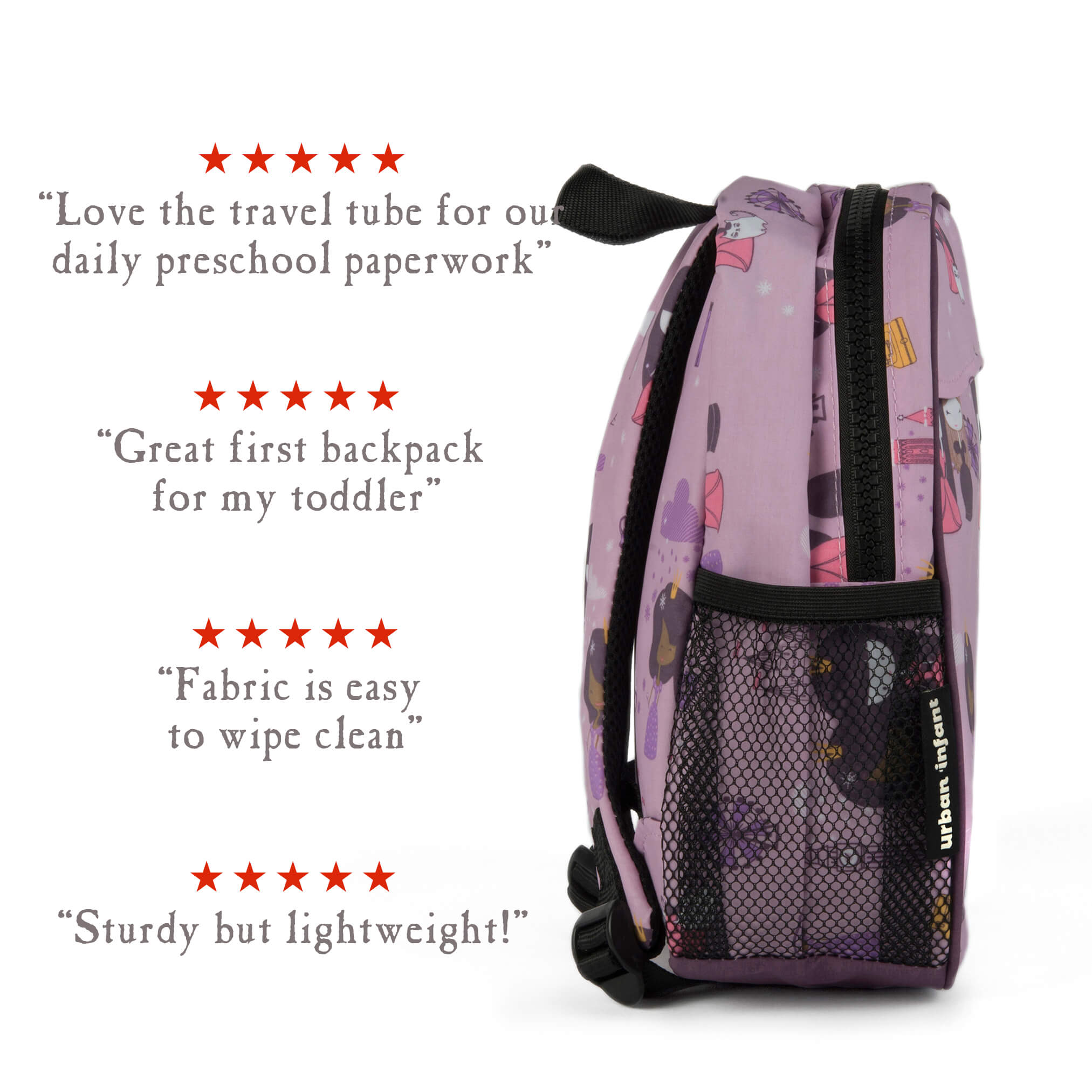 urban infant preschool toddler packie backpack yummie lunch box bundle violet