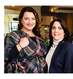 kristina petrilli and shirley medici at the ri chapter of NOIAW's annual epiphany event at cafe nuovo