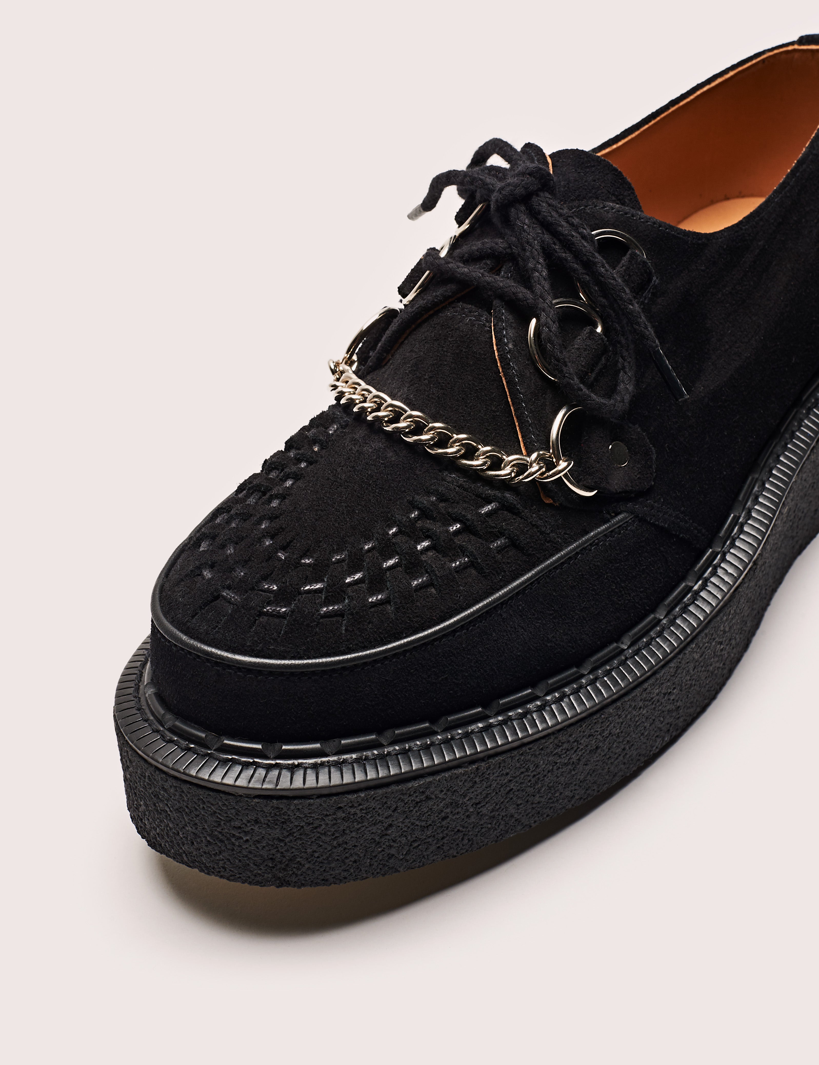 Neighborhood x George Cox Creeper Black Suede