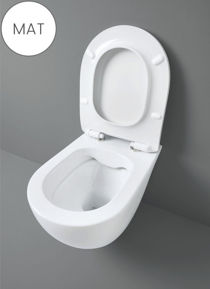 kleermaker zakdoek Korea Artceram hangend toilet rimless mat wit | Mastello