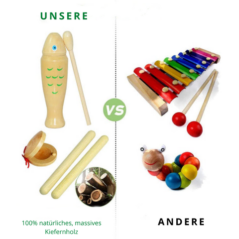 Occlusie ijzer Middelen Montessori muziekinstrumenten set – Project Montessori